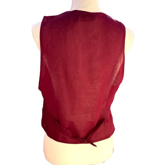 HARRY STYLES COSTUME Jack Bryan Sequin Beaded Suit Jacket Vest Size Pink/Maroon - Picture 2 of 9